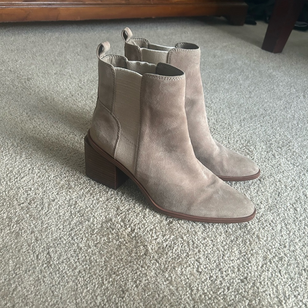 Vince Camuto Taupe Ankle Booties